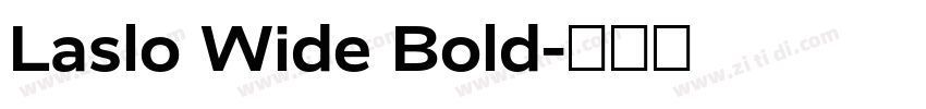 Laslo Wide Bold字体转换